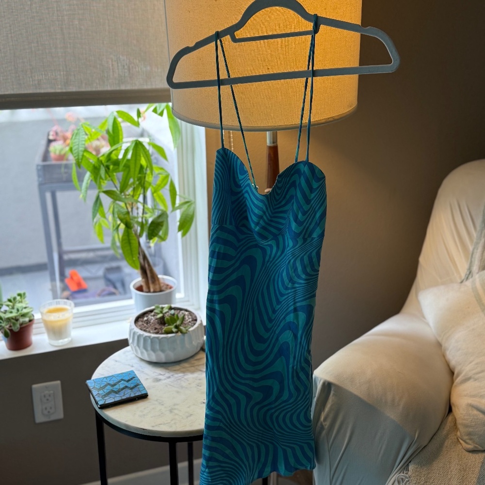 Zara Mini Dress (Blue) (New With Tag)